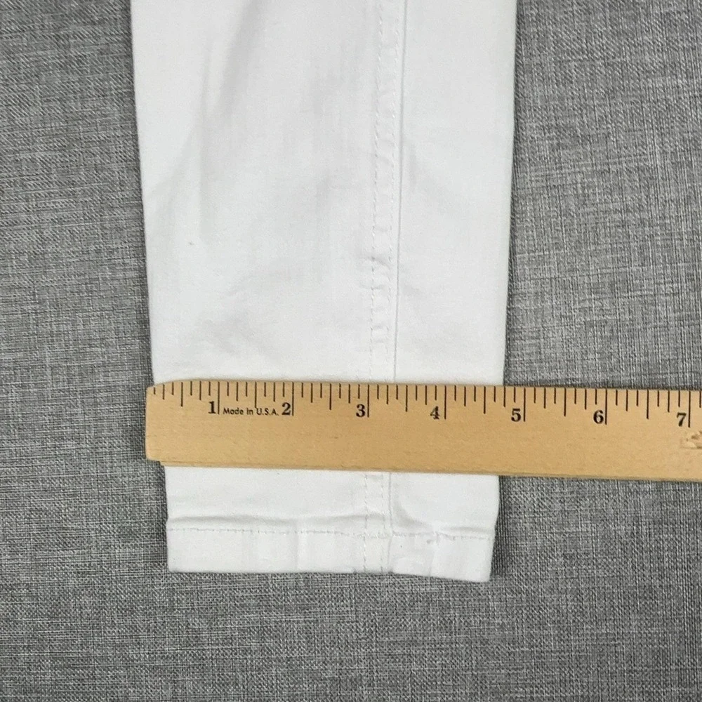 Free People Jeans Womens W 27R White Mid Rise Skinny Distressed Ripped Denim